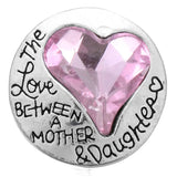 10pcs 18mm Love Heart Snap Buttons For DIY Snap Jewelry ZA752