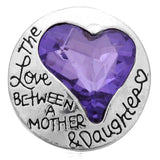 10pcs 18mm Love Heart Snap Buttons For DIY Snap Jewelry ZA752