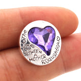 10pcs 18mm Love Heart Snap Buttons For DIY Snap Jewelry ZA752