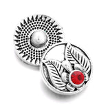 10pcs Snap Jewelry Flower Buttons for 18MM Bracelet Christmas Year