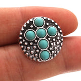 10pcs Green Stone Charm Cross 18mm Snap Buttons for Woman Snap Bracelet