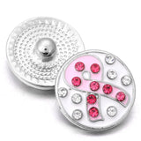 10pcs Snap Jewelry Oil Painting Ribbon Charms 18mm Snap Buttons for Woman
