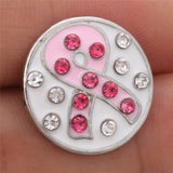 10pcs Snap Jewelry Oil Painting Ribbon Charms 18mm Snap Buttons for Woman