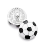 10pcs Sports Snap Jewelry 18mm Volleyball Football Snap Buttons Accessory