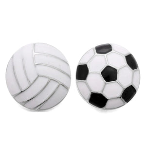 10pcs Sports Snap Jewelry 18mm Volleyball Football Snap Buttons Accessory