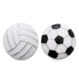 10pcs Sports Snap Jewelry 18mm Volleyball Football Snap Buttons Accessory