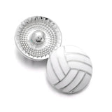 10pcs Sports Snap Jewelry 18mm Volleyball Football Snap Buttons Accessory