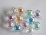 10pcs 20mm Glass Globe Soap Bubble Bottle Vial Charms
