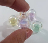 10pcs 20mm Glass Globe Soap Bubble Bottle Vial Charms