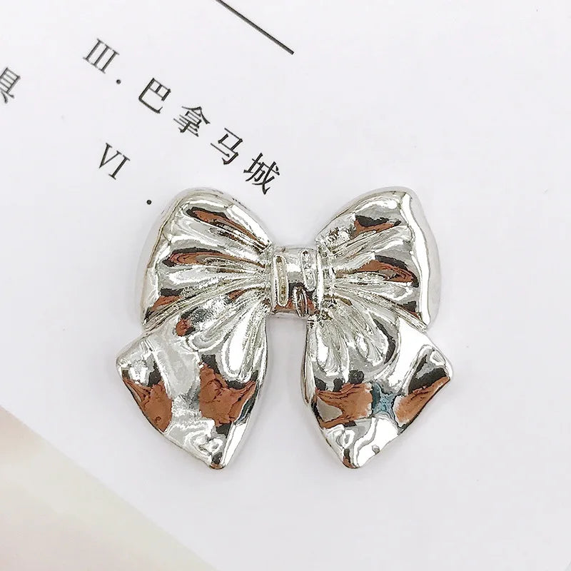 10pcs Zinc Alloy Bow DIY Phone Case Accessories