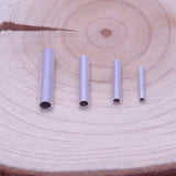 10pcs/lot 2mm Sterling Silver Crimp End Beads for Jewelry Making Findings