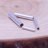 10pcs/lot 2mm Sterling Silver Crimp End Beads for Jewelry Making Findings