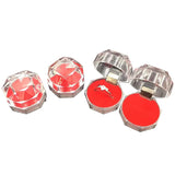 10pcs Acrylic Transparent Jewelry Boxes Wedding Packaging