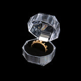 10pcs Acrylic Transparent Jewelry Boxes Wedding Packaging