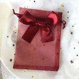 10pcs Organza Gift Bag Drawstring Pouches Bowknot Bags Wedding Christmas Candy