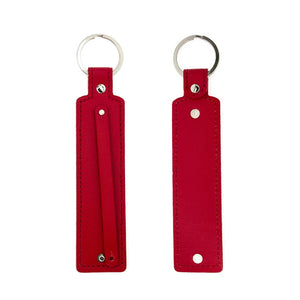 10pcs PU Leather Key Chain With 8mm Belt For Slide Charm Slide Letters
