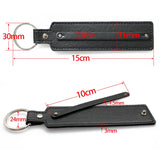 10pcs PU Leather Key Chain With 8mm Belt For Slide Charm Slide Letters