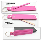 10pcs PU Leather Key Chain With 8mm Belt For Slide Charm Slide Letters