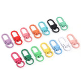 10pcs Paint Baking Keychains Key Chain Spring Buckle Shrimp Buckle
