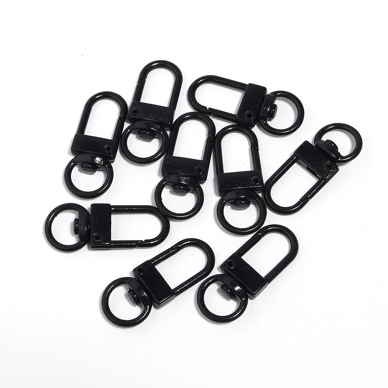 10pcs Paint Baking Keychains Key Chain Spring Buckle Shrimp Buckle