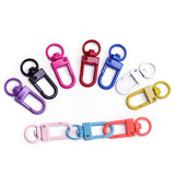 10pcs Paint Baking Keychains Key Chain Spring Buckle Shrimp Buckle