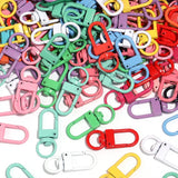 10pcs Paint Baking Keychains Key Chain Spring Buckle Shrimp Buckle