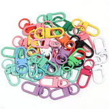 10pcs Paint Baking Keychains Key Chain Spring Buckle Shrimp Buckle