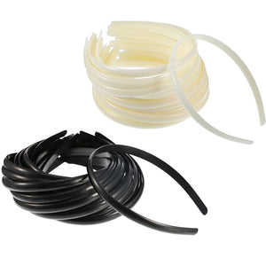 10pcs Plastic Headbands DIY Hair Bands for Girl and Woman