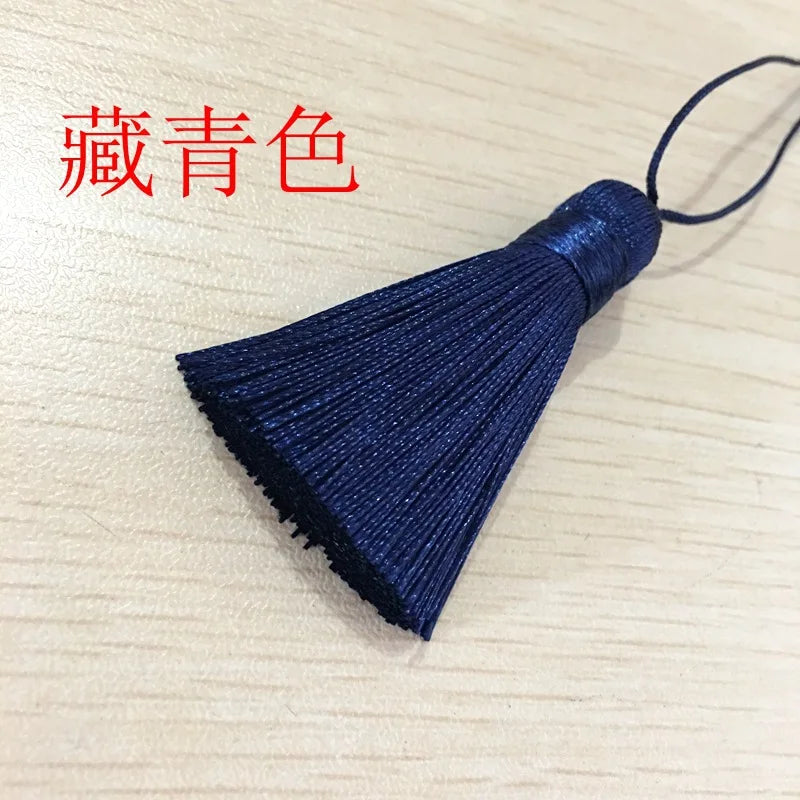 10pcs Polyester Silk Tassel Fringe Trim DIY Sewing Decoration