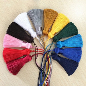 10pcs Polyester Silk Tassel Fringe Trim DIY Sewing Decoration