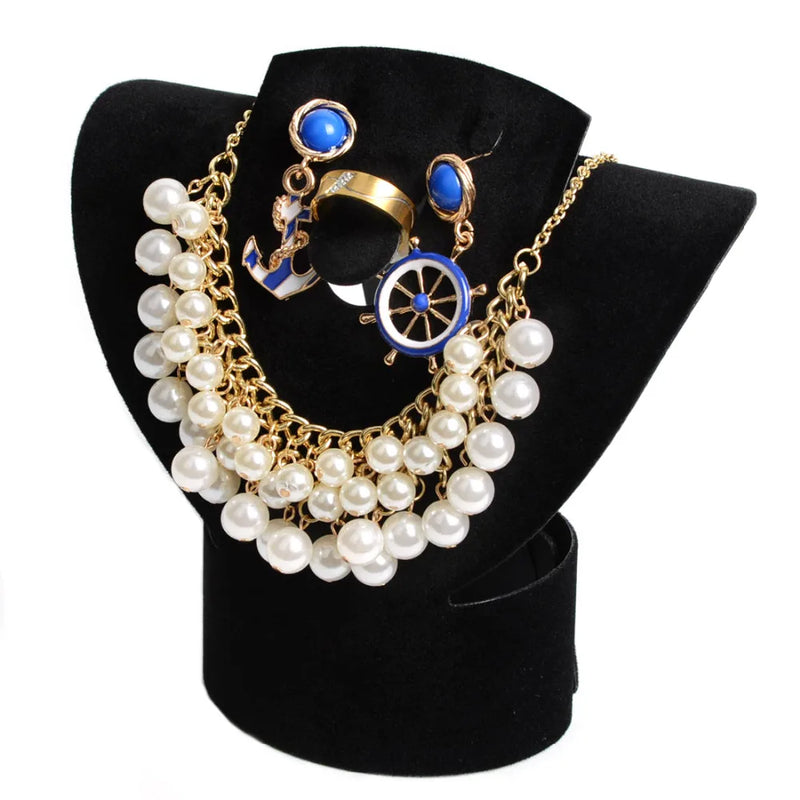 10pcs Portable Foldable Jewelry Display Stand Bust Rack