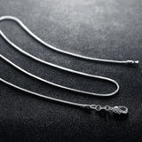 10pcs/lot 925 Sterling Silver Necklace Snake Chain 1MM 16-30inch Necklace