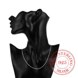 925 Silver Snake Chain Necklace 1mm 16-30in