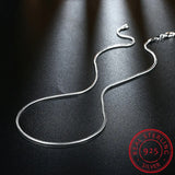 925 Sterling Silver Necklace Snake Chain 2MM 16-30inch Necklace
