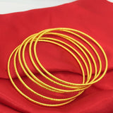 10pcs Pure Bangle Bracelet for Women Wedding Bridal Jewelry