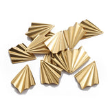 10pcs Raw Brass Leaf Charms Pendant For DIY Earrings