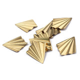 10pcs Raw Brass Leaf Charms Pendant For DIY Earrings