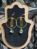 10pcs Raw Brass Moon Phase Rectangle Charms for DIY Earrings Making