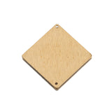 10pcs Raw Brass Square Stamping Blanks Charms For DIY Jewelry