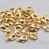 10pcs Real Plated Lobster Clasp 10/12MM DIY Bracelet Necklace Craft