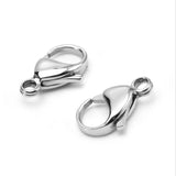 10pcs Real Plated Lobster Clasp 10/12MM DIY Bracelet Necklace Craft