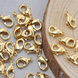 10pcs Real Plated Lobster Clasp 10/12MM DIY Bracelet Necklace Craft