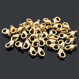 10pcs Real Plated Lobster Clasp 10/12MM DIY Bracelet Necklace Craft