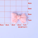 10pcs Resin Bowknot Charms Pendant DIY Jewelry Making C484