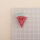 10pcs Resin Watermelon Charms Summer Fruit Pendants for DIY Earrings Necklace
