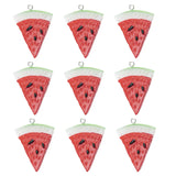 10pcs Resin Watermelon Charms Summer Fruit Pendants for DIY Earrings Necklace
