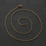 10pcs/lot Flat Cable Link Necklace Chain 2x3mm Rhodium Bronze DIY Jewelry Making