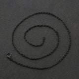 10pcs/lot Flat Cable Link Necklace Chain 2x3mm Rhodium Bronze DIY Jewelry Making
