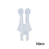 10pcs PTFE Flexible Clips for Piercing Jewelry Display