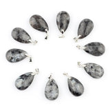 10pcs Rock Quartz Water Drop Pendulums Clear Crystal Chakra Healing Beads